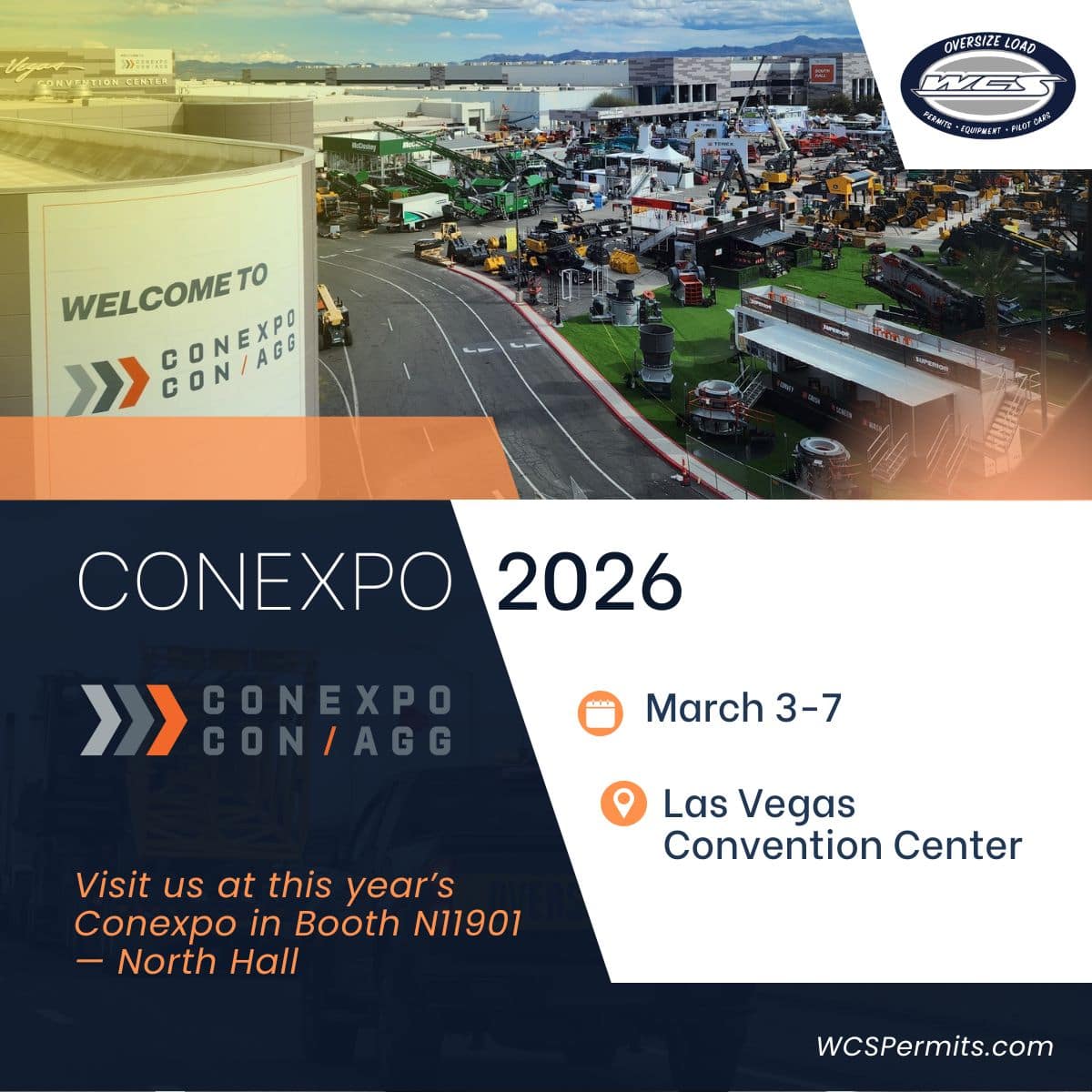 WCS Permits to Exhibit at CONEXPO in Las Vegas